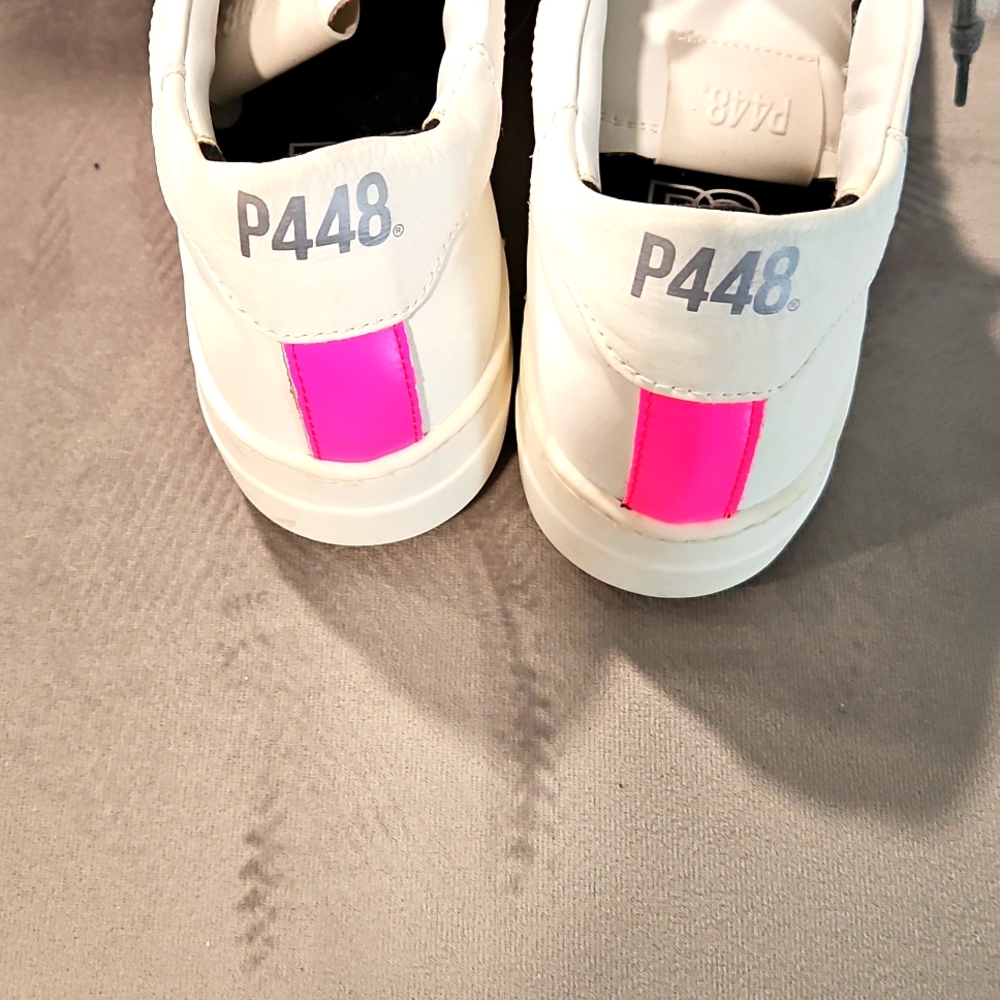 P448 WOMENS NEVER WORN WITHOUT TAGS SNEAKERS, SIZE 38